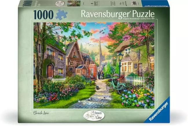 Down the Lane No. 4 Church Lane - 1000 piece - Ravensburger Jigsaw