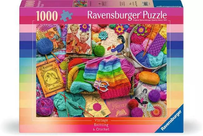 Vintage Knitting & Crochet - 1000 piece - Ravensburger