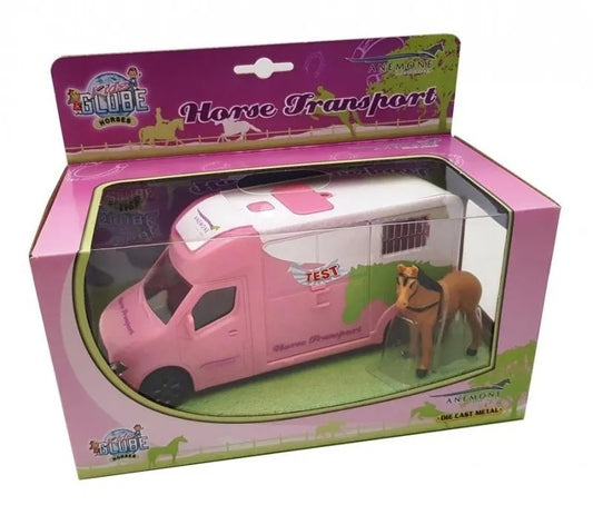 Kids Globe Pink Horse Truck with Light and Sound