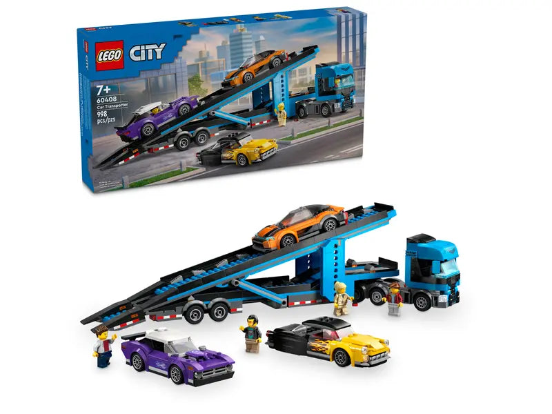 LEGO CITY Car Transporter Truck with Sports Cars 60408