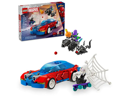 LEGO marvel Spiderman carr cine agus venom glas Goblin 76279