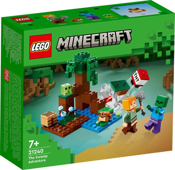 Cluiche LEGO minecraft an swamp eachtraíochta 21240