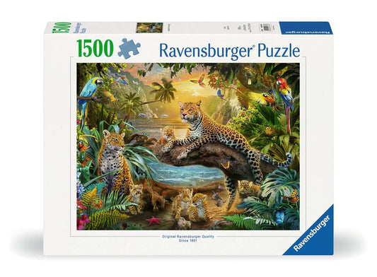 Leopards in the Jungle 1500pc Ravensburger Jigsaw