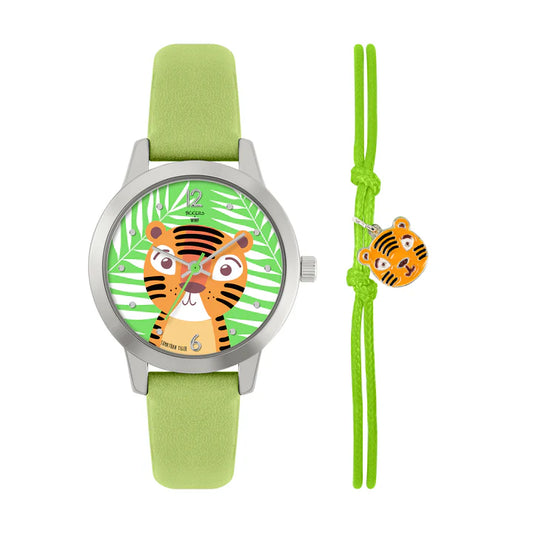 Little Tikkers Tiger Dial Watch & Charm