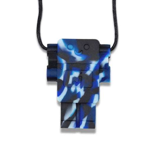 Jellystone Chewable Robot Pendant Marine