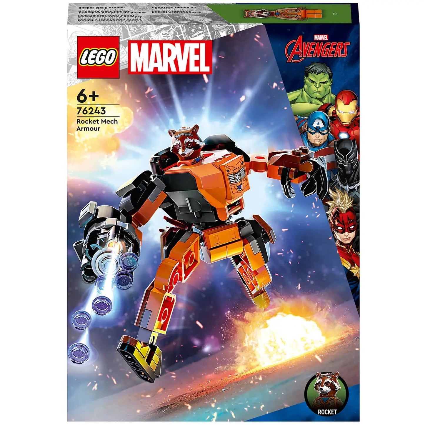 LEGO MARVEL Rocket Mech Armor 76243