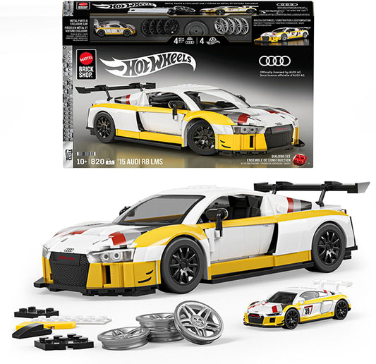 Mattel Brick Shop Hot Wheels Elite Audi R8 LMS