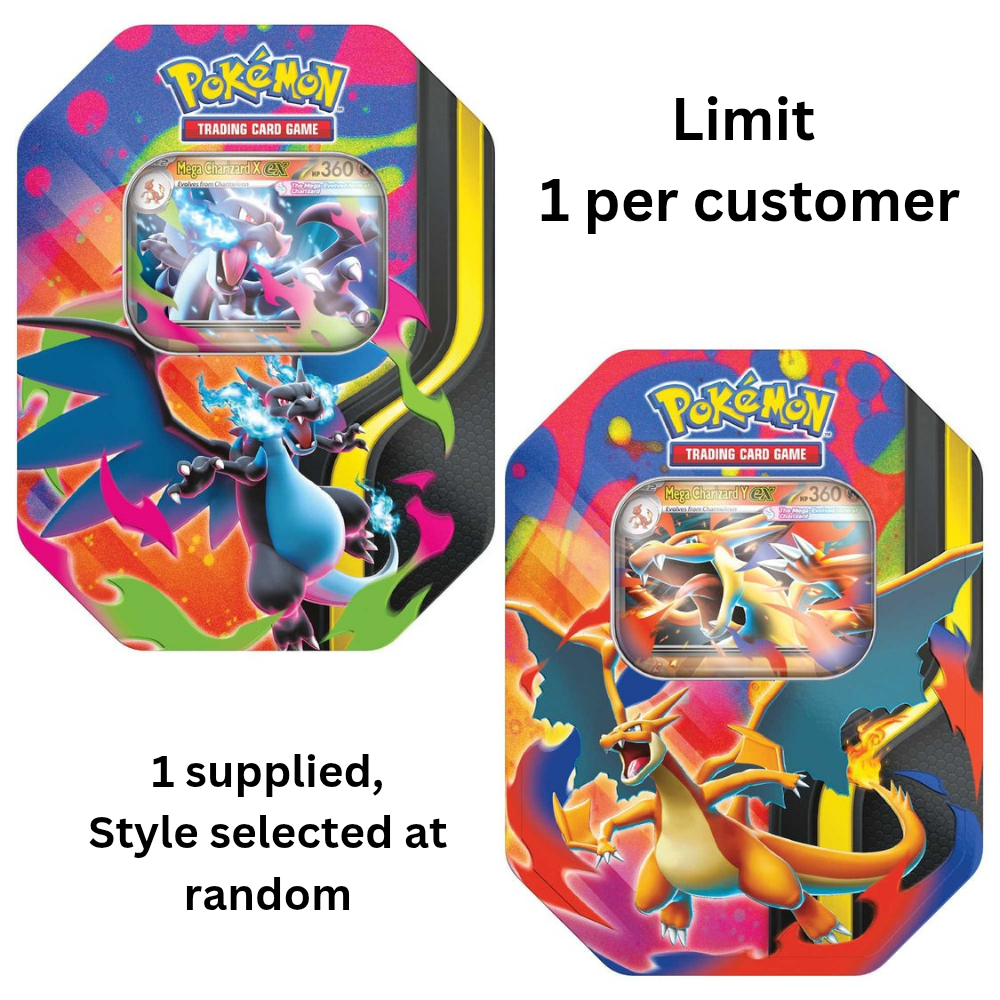Pokemon TCG Mega Charizard ex Tin