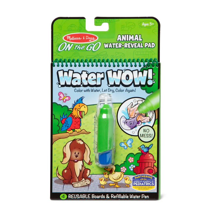 Melissa &amp; Doug Ar-The-Go Uisce Wow! Ainmhithe