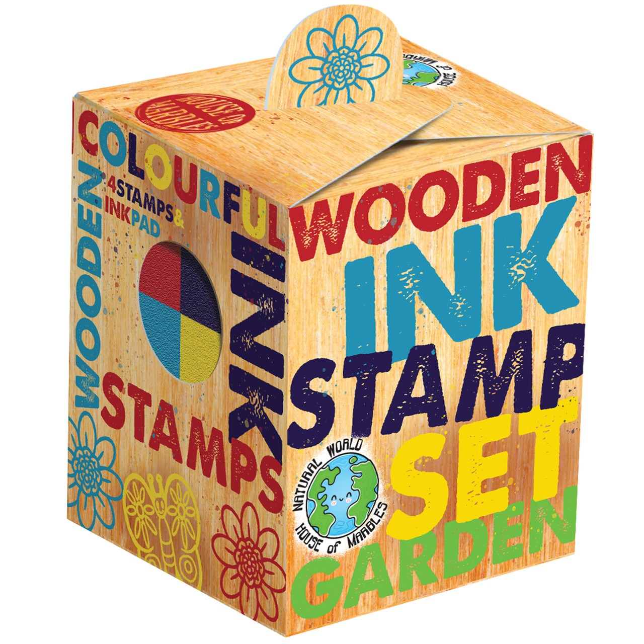 Mini Wooden Stamp Set - Garden