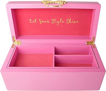 Minnie Mouse Wooden Pink Jewellery Box