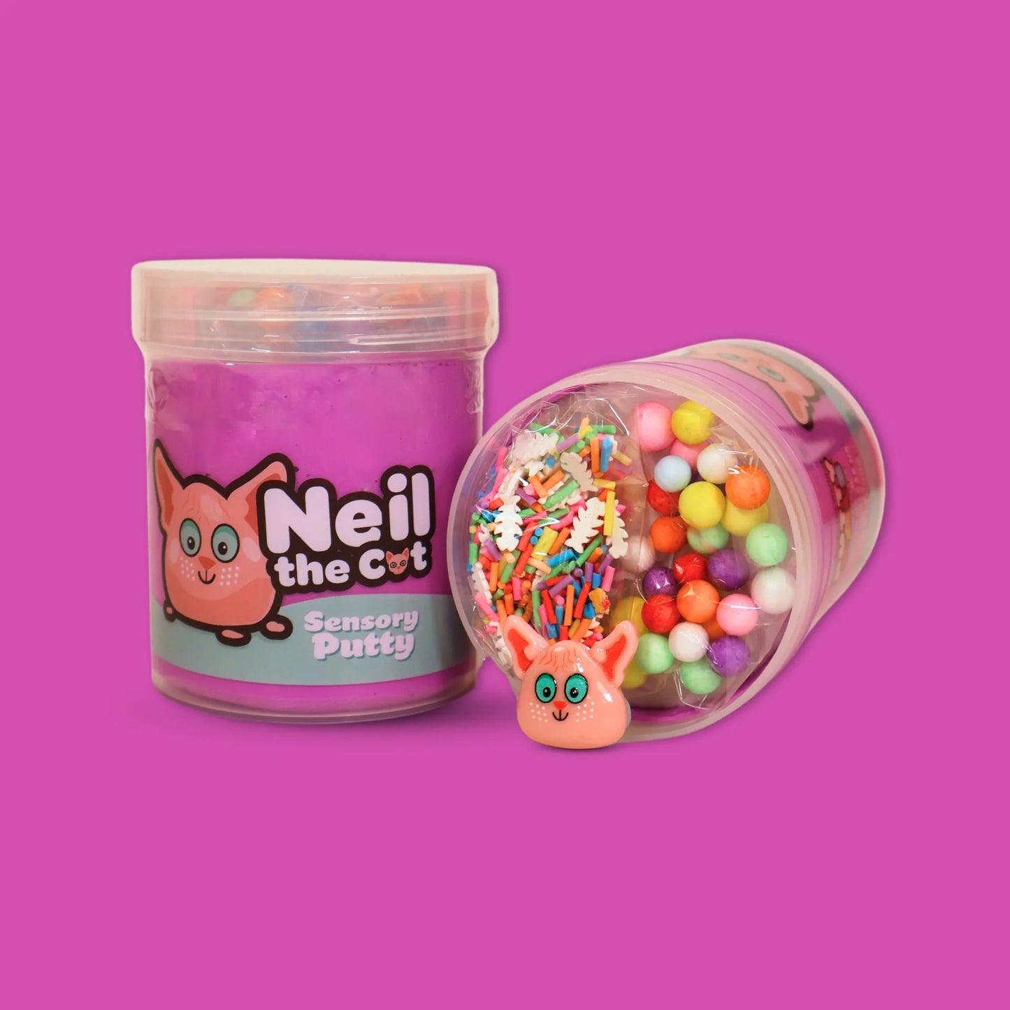 Slime Party Neil the Cat Sensory Putty