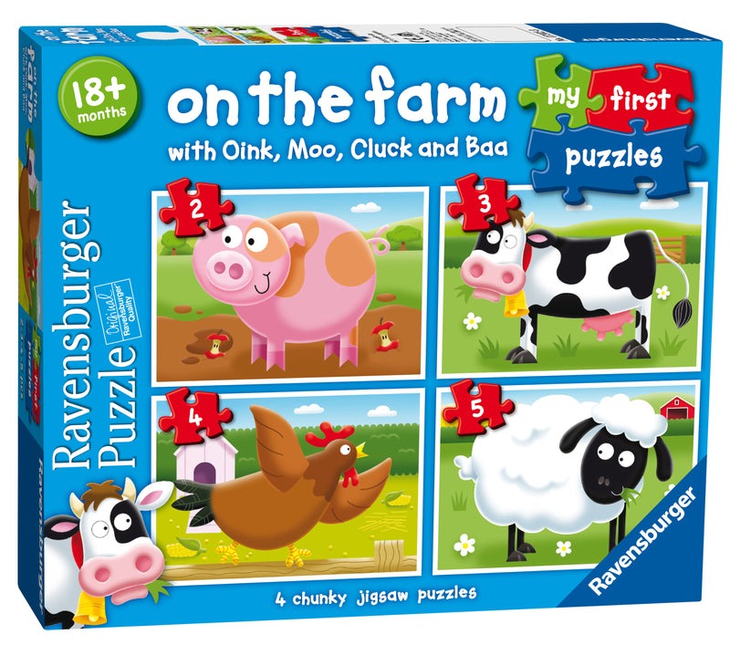 On The Farm - First Jigsaw Puzzle -  2-5pc - Ravensburger 7302
