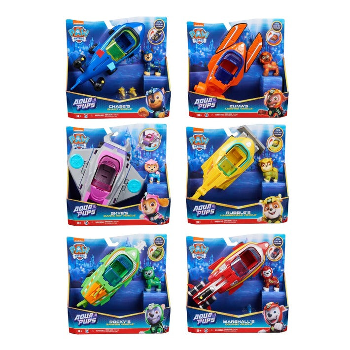 Paw Patrol Aqua Pups Deluxe Vehicle & Figure Asst