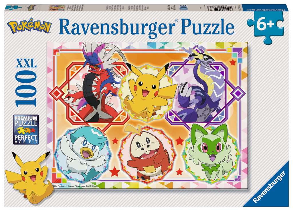 Pokémon - 100 ríomhaire - Puzal Jigsaw Ravensburger