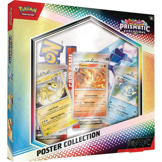 Pokemon TCG Scarlet and Violet 8.5 Prismatic Evolutions Poster Collection