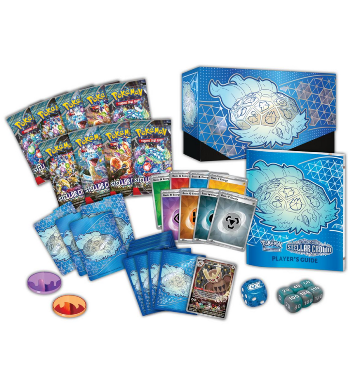 Pokémon TCG Scarlet agus Violet Stellar Crown Elite Traenálaí Bosca