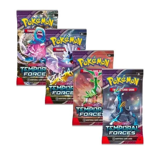 Pokémon TCG Scarlet agus Violet Pacáiste teanndáileog Fórsaí Sealadacha Aonair