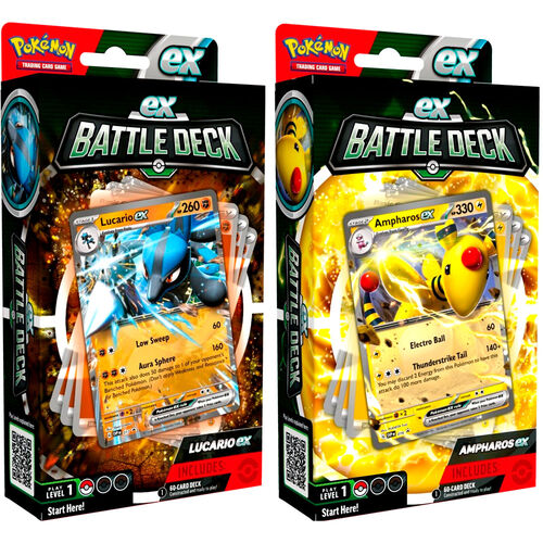 Pokemon TCG ex Battle Deck Lucario & Ampharos Assorted