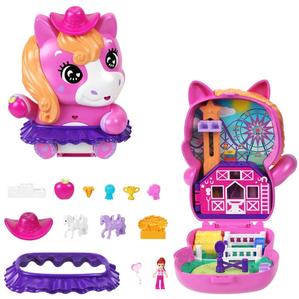 Polly Pocket Big World Pony Rodeo Compact