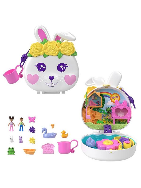 Polly Pocket Big World Flower Garden Bunny Compact