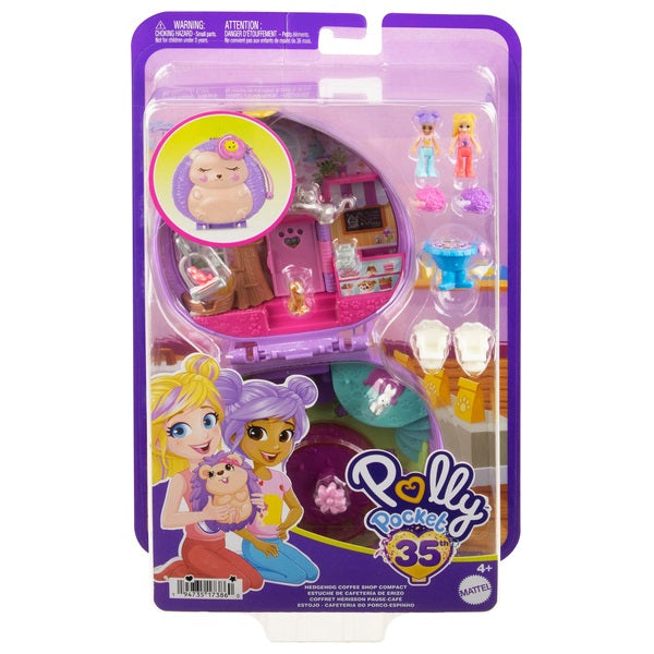 Polly Pocket Big World Hedgehog Coffee Shop Compact