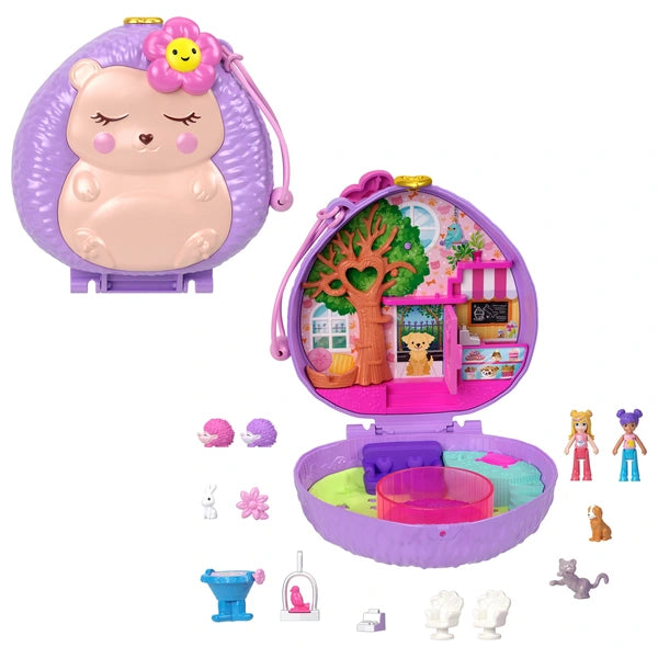 Polly Pocket Big World Hedgehog Coffee Shop Compact