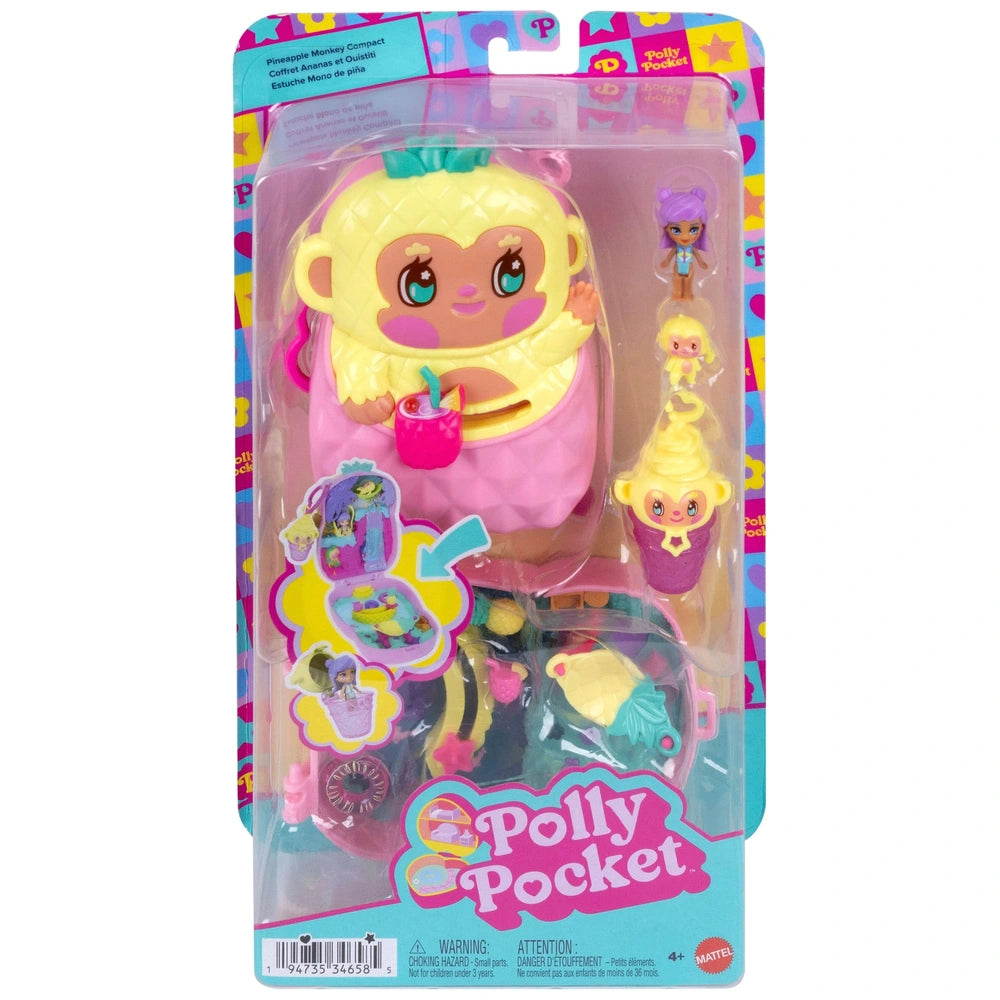 Polly Pocket Big World Pineapple Monkey Compact