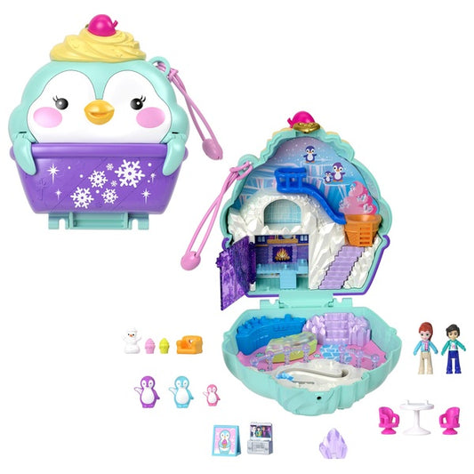 Polly Pocket Big World Snow Sweet Penguin Compact