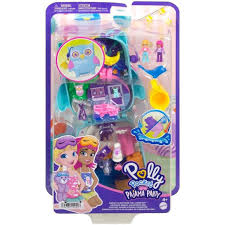 Polly Pocket Big World Snowy Sleepover Owl Compact