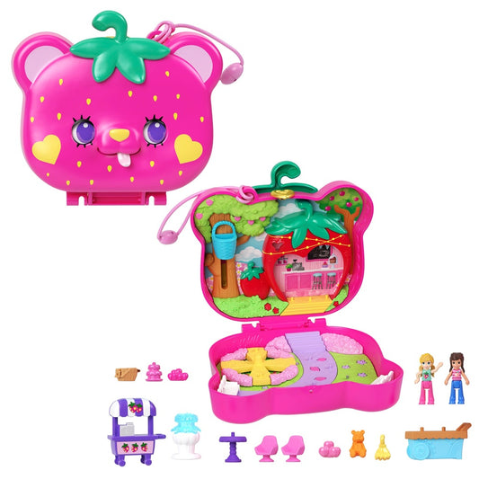 Polly Pocket Big World Straw-Beary Patch Compact