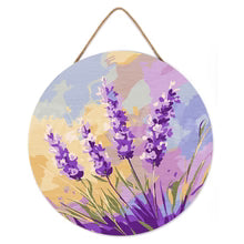 Paint by Numbers on Wood Slice - Lavander