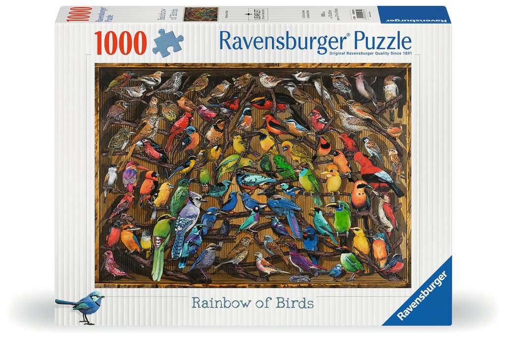 Rainbow of Birds 1000pc Ravensburger Jigsaw