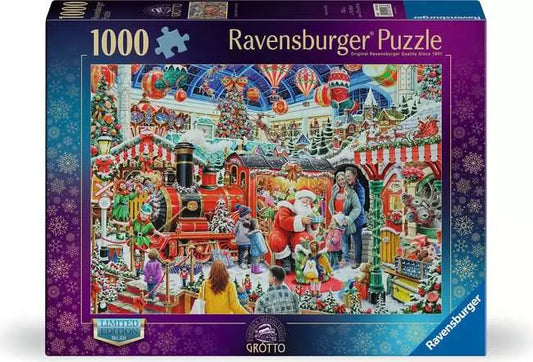 Santa's Steam Train Grotto Ravensburger Christmas Edition No. 29 - 1000pc