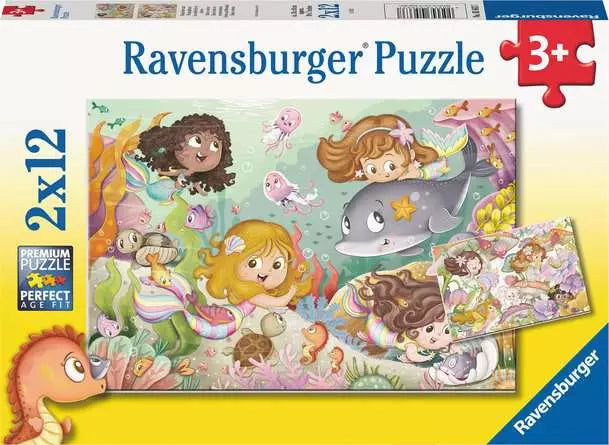Mermaids 2x12pc Ravensburger Jigsaw Puzzle
