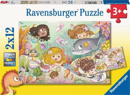 Mermaids 2x12pc Ravensburger Jigsaw Puzzle