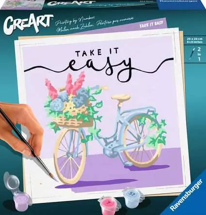 CreArt Take It Easy - Paint By Numbers 8x8 Inch