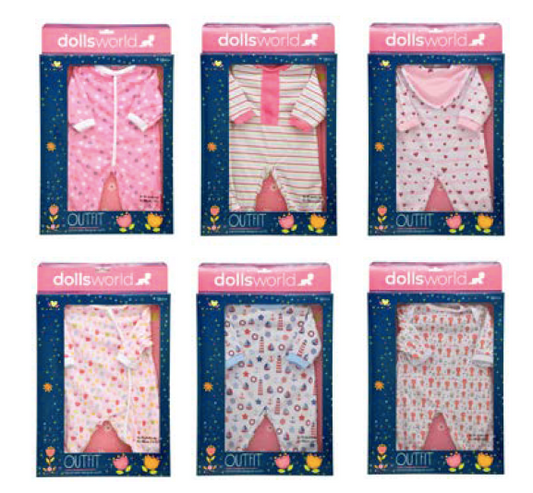 Dolls World Atlantic Outfit Assorted (up to 18 Inch Doll)