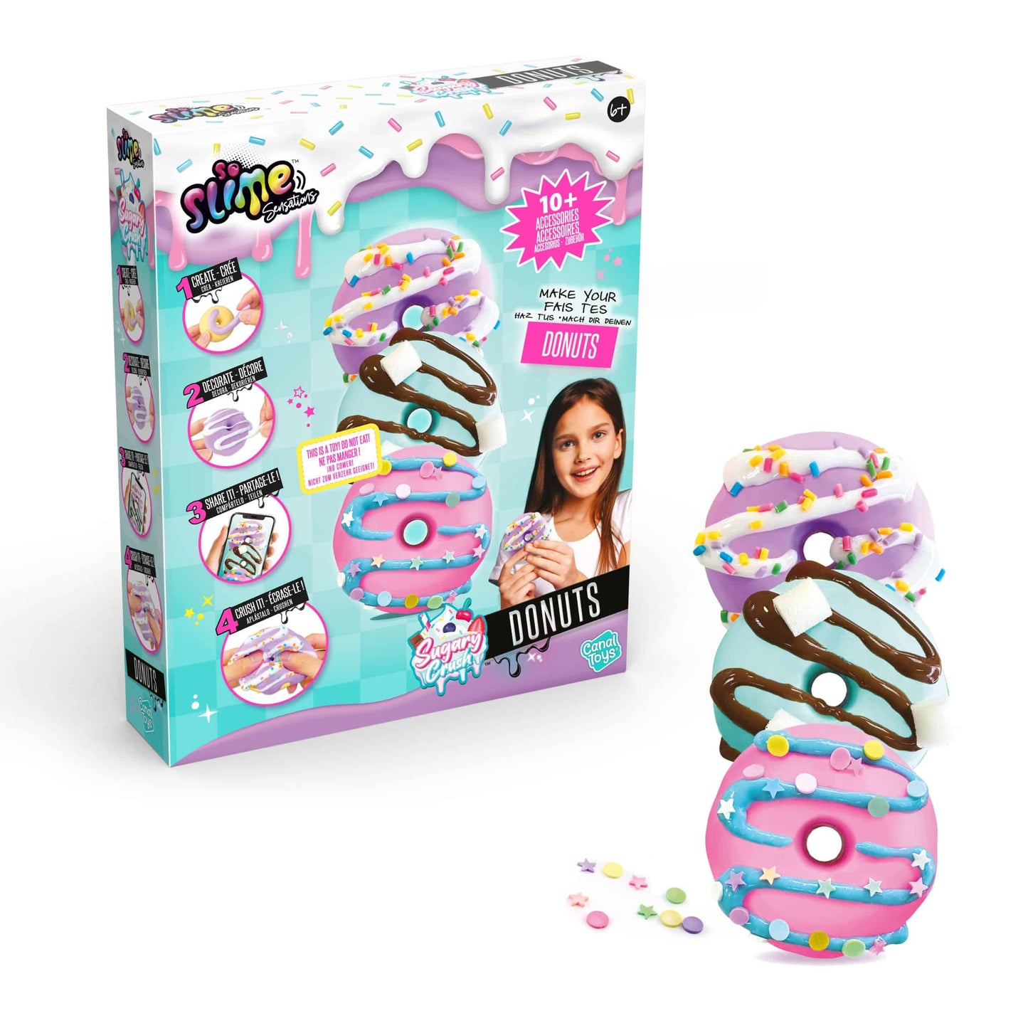 So Slime Sensations Sugary Crush Donuts