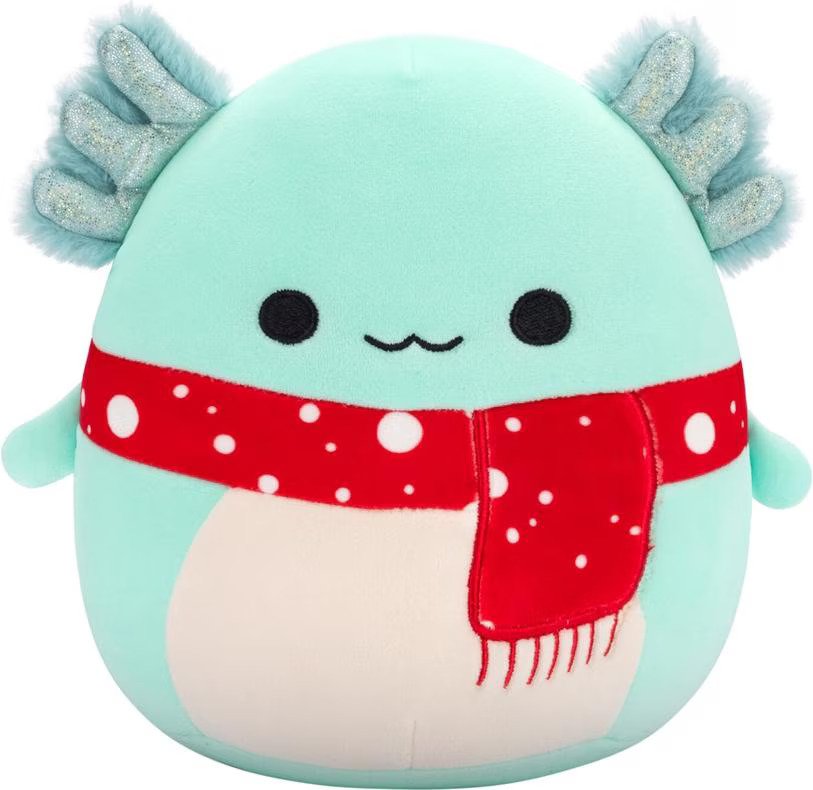 Squishmallows Christmas 2024 7.5" - Richie Teal Axololtl with Scarf