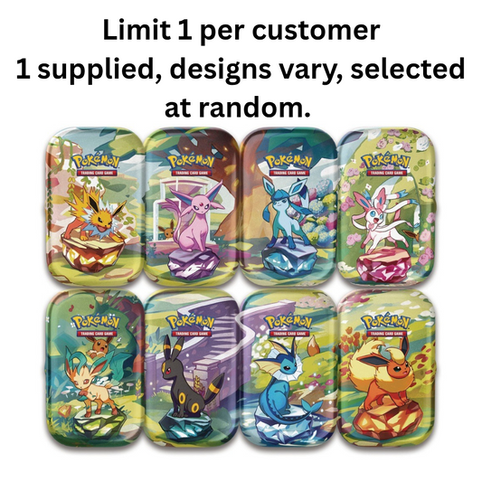 Pokemon TCG Scarlet and Violet 8.5 Prismatic Evolutions Mini Tin