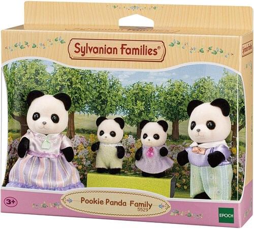 Teaghlaigh Sylvanian - Teaghlach Pookie Panda - 5529 