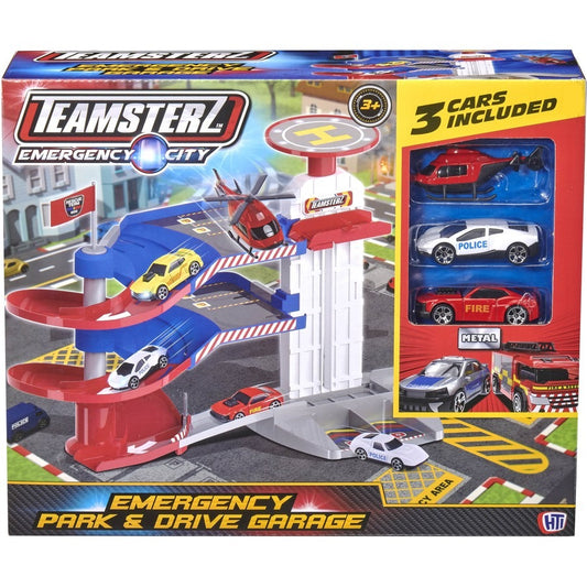 Teamsterz Emergency Park & Drive Garage with 3 Cars