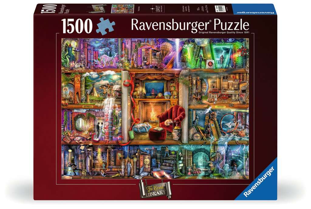 An Leabharlann Mhór 1500pc Ravensburger Jigsaw