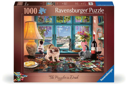 The Puzzler's Desk 1000pc Ravensburger Jigsaw