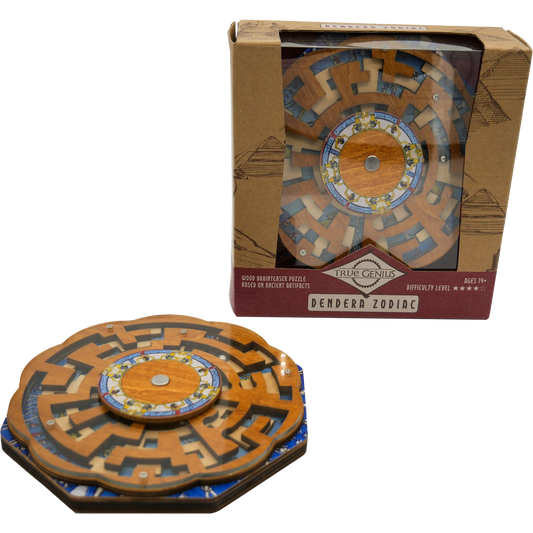 Dendera Shifting Maze IQ Puzzle Wooden