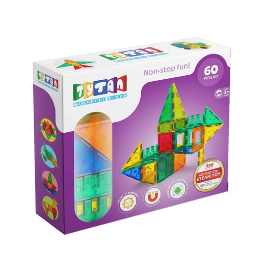 Tytan Magnetic Tiles 60pc Playset S1