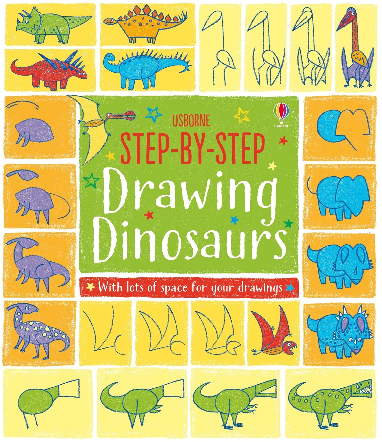 Usborne Step By Step Drawing Dinosaurs