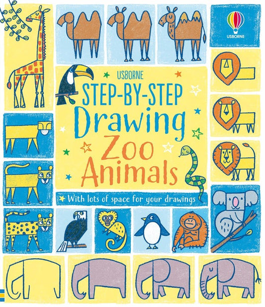 Usborne Step By Step Drawing Zoo Animals