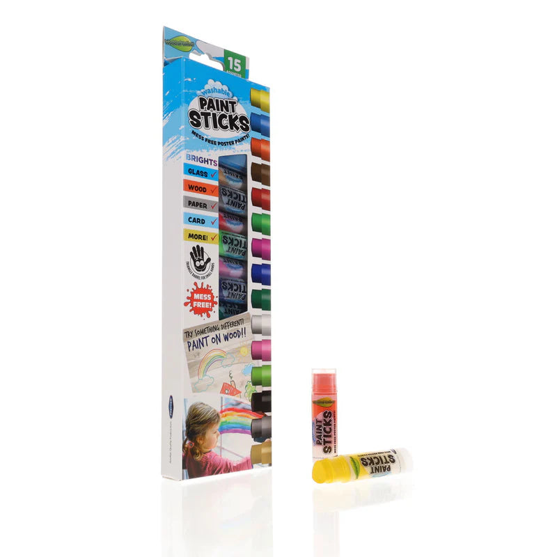 WOC - 15 Pk Washable Paint Sticks - Bright